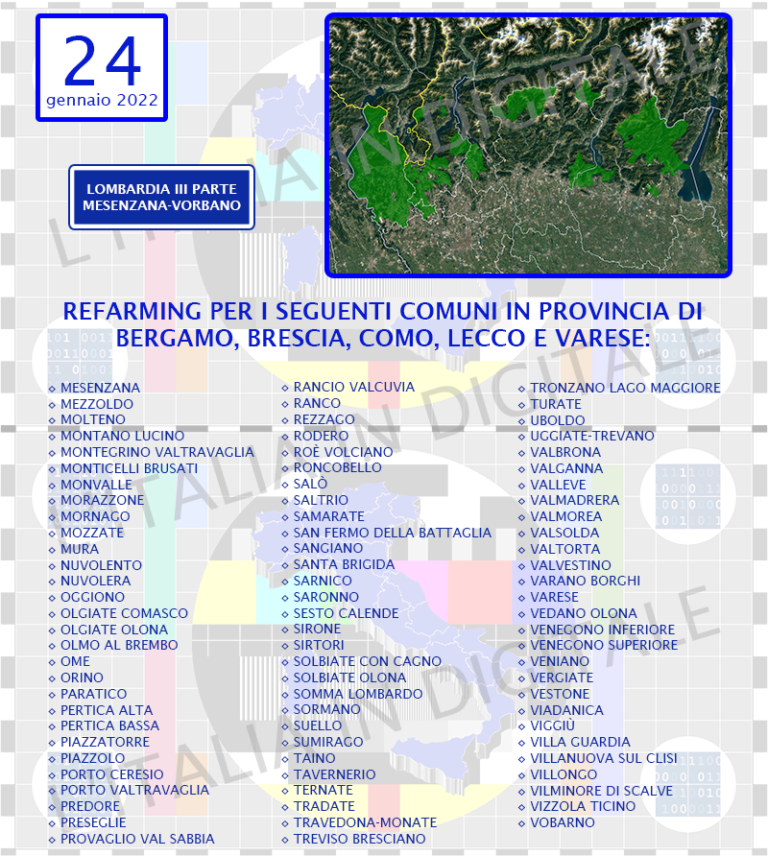 COMUNI 24 gennaio LOMBARDIA 3