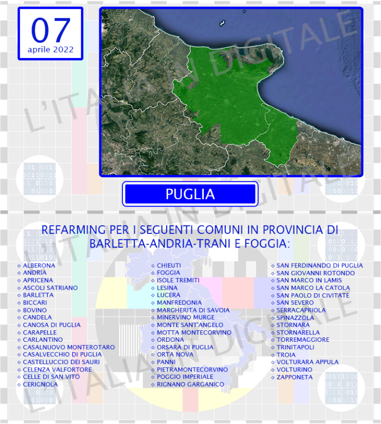 COMUNI 07 aprile puglia