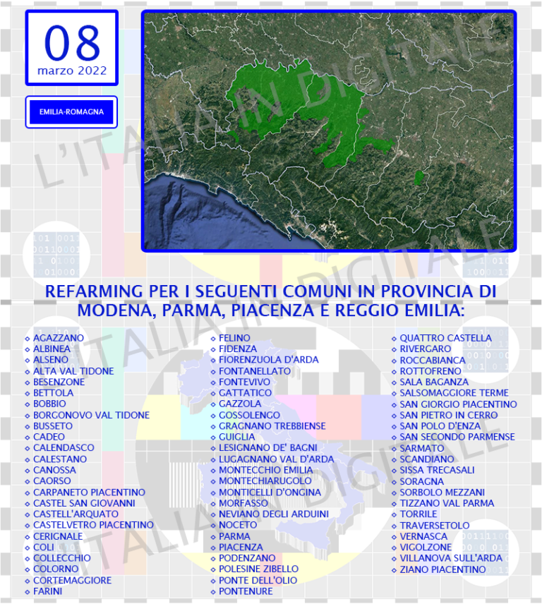 COMUNI 08 marzo emilia