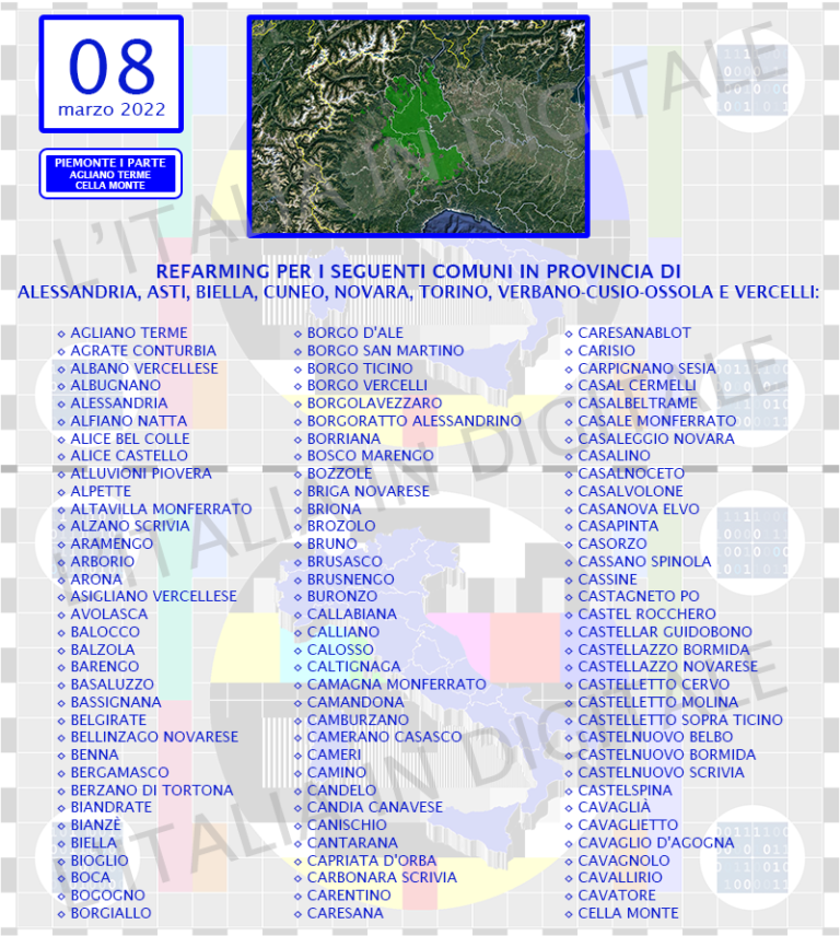 COMUNI 08 marzo piemonte 1