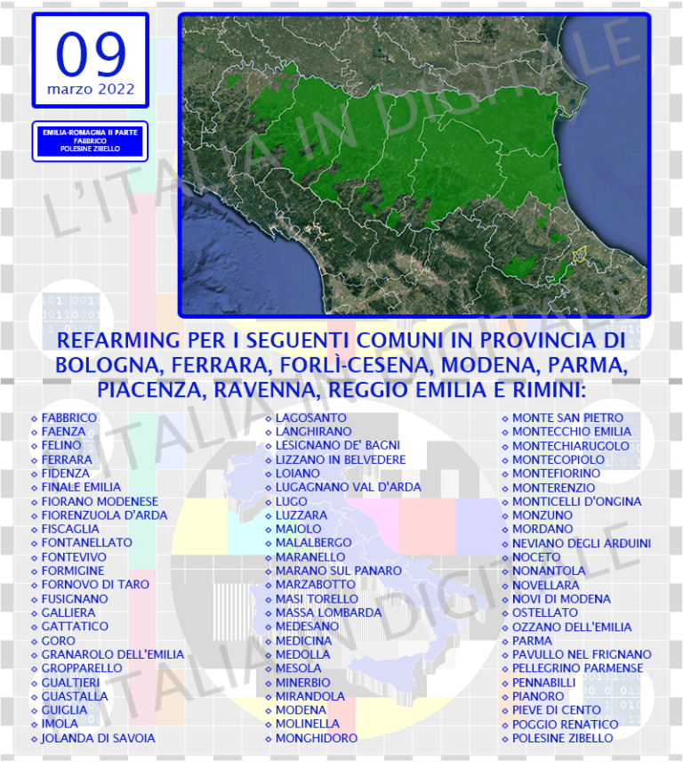 COMUNI 09 marzo emilia 2