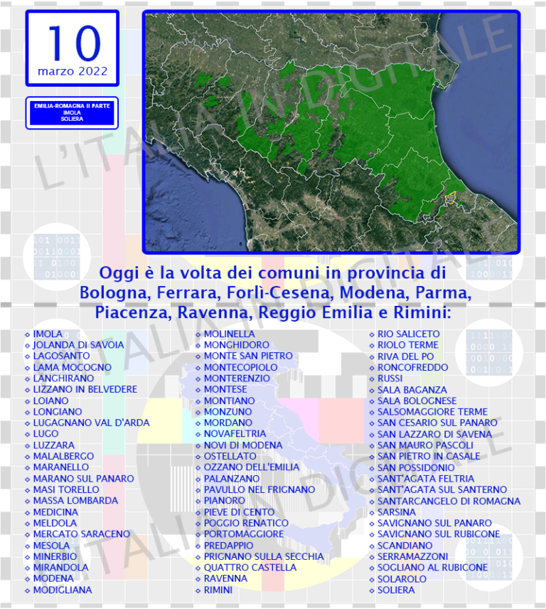 COMUNI 10 marzo emilia 2