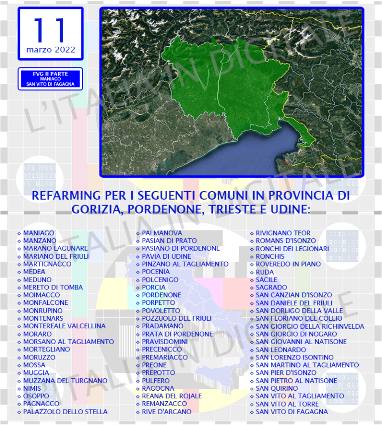 COMUNI 11 marzo friuli 2