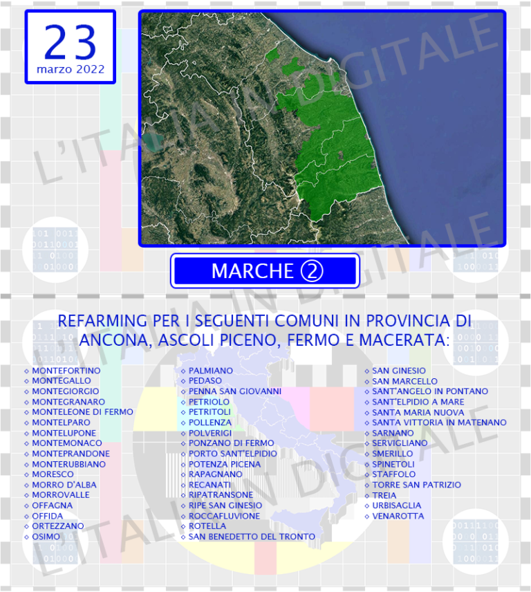 COMUNI 23 marzo marche 2