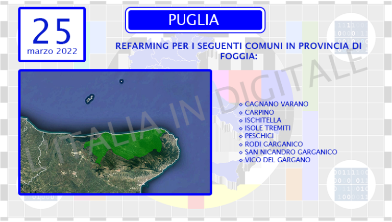 COMUNI 25 marzo puglia