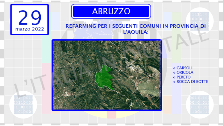 COMUNI 29 marzo abruzzo