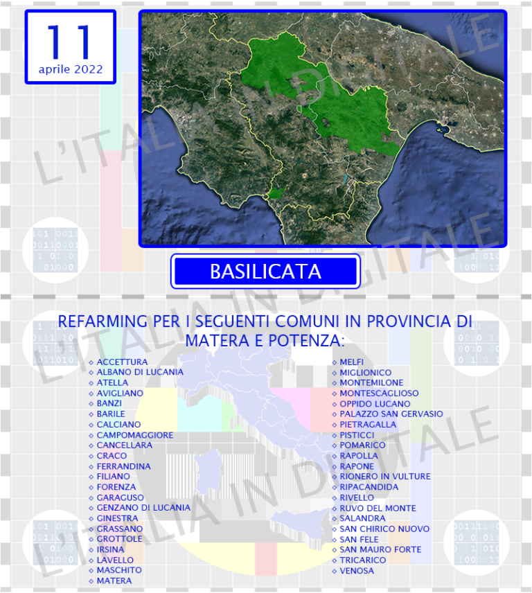 COMUNI 11 aprile basilicata
