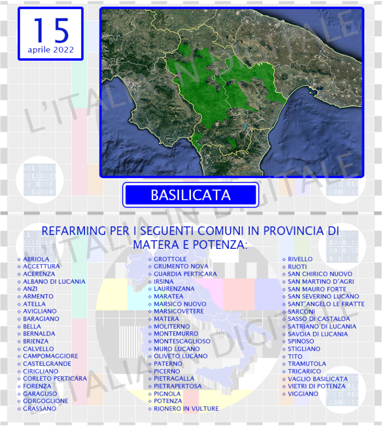 COMUNI 15 aprile basilicata