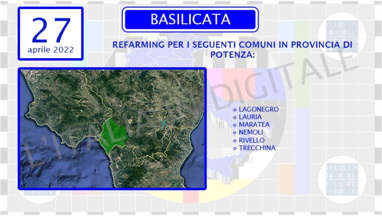COMUNI 27 aprile basilicata