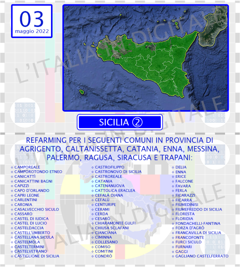 COMUNI 3 maggio sicilia 2