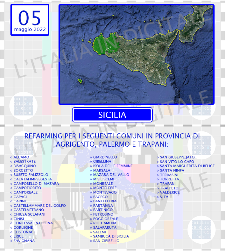 COMUNI 5 maggio sicilia