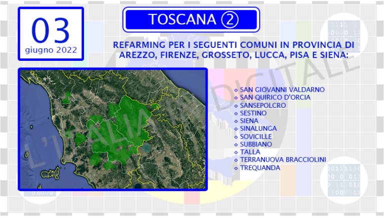 COMUNI 3 giugno toscana 2
