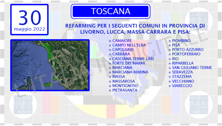 COMUNI 30 maggio toscana