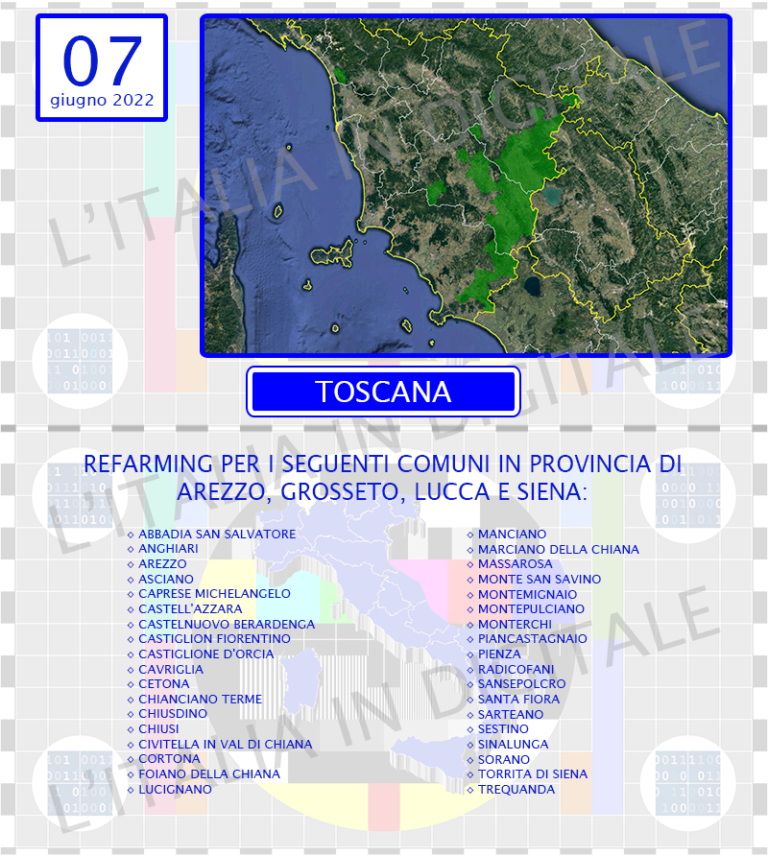 COMUNI 7 giugno toscana