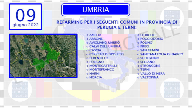 COMUNI 9 giugno umbria