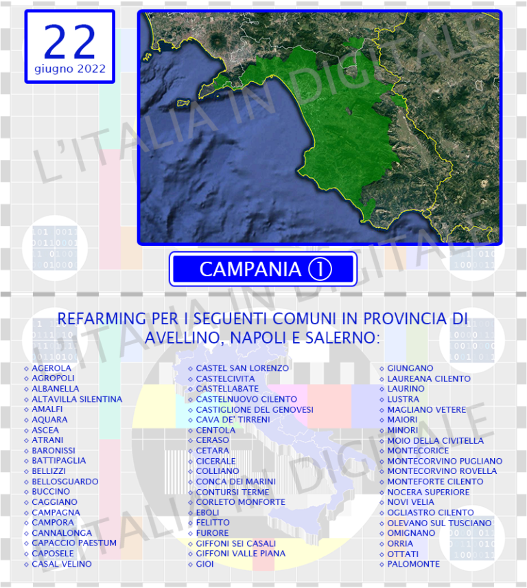 COMUNI 22 giugno campania 1