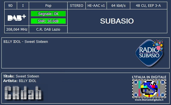 15 - SUBASIO - Mux CR DAB (LAZIO) 9D - 2025.02.25