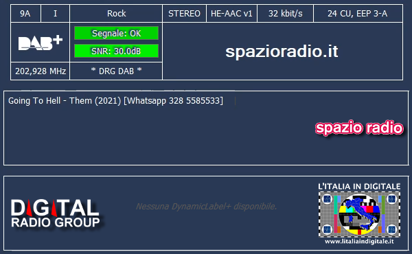 24 - spazioradio - Mux DRG DAB (LAZIO) 9A - 2024.02.10