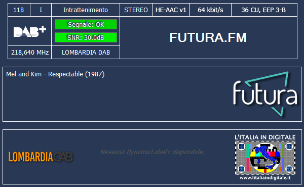 08 - FUTURA.FM - Mux LOMBARDIA DAB 11B - 2025.05.03
