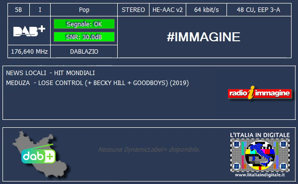 01 - #IMMAGINE - Mux DAB LAZIO 5B