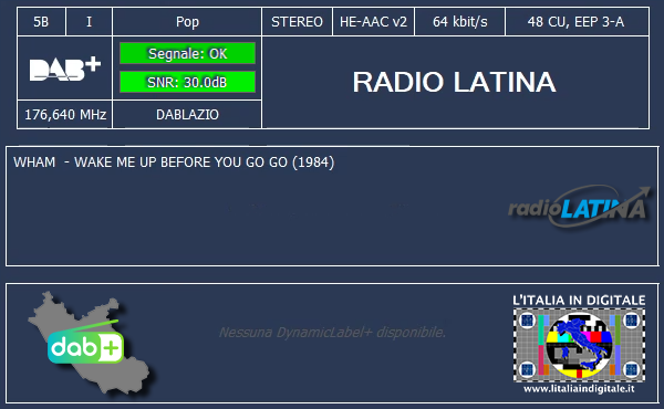 04 - RADIO LATINA - Mux DAB LAZIO 5B