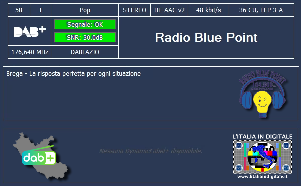 07 - Radio Blue Point - Mux DAB LAZIO 5B