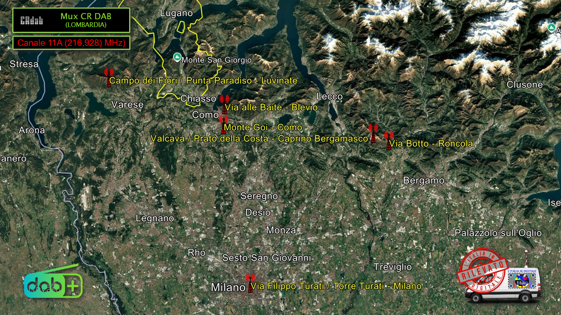 11A - CR DAB LOMBARDIA - Cartina