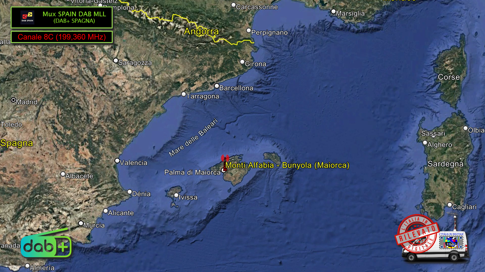 8C - Mux SPAIN DAB MLL - Cartina